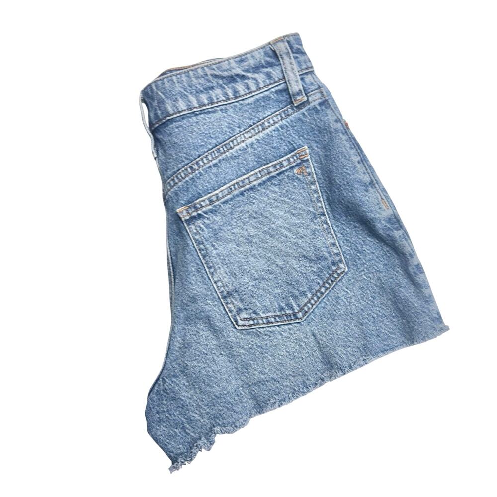 Madewell | Women | The Curvy Perfect Dewberry Cut Off Denim Jean Shorts | Sz 27 - Picture 11 of 13